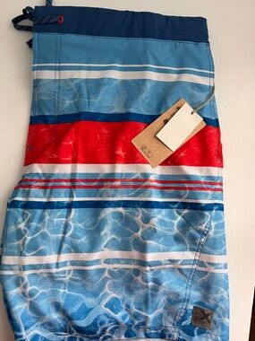 ZeroXposur Men’s Light Blue Swim Trunks with SPF 50 Size XXL